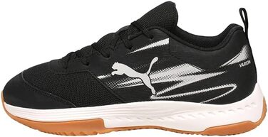 Дитячі кросівки PUMA Varion Li Jr Indoor Court Shoe, 38 EU, чорний/світло-сірий/gum