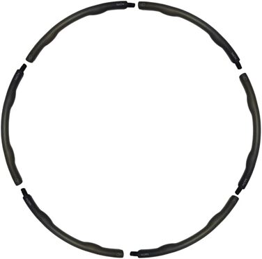Преміум хулахуп hulaOne Classy Hoop 1,2 кг для фітнесу та схуднення, чорний, для дорослих