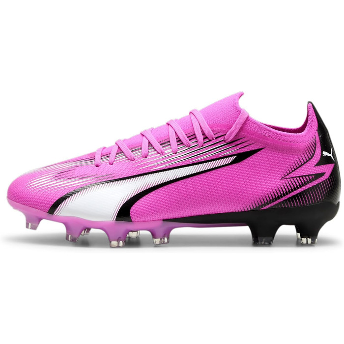 Жіночі футбольні бутси PUMA Ultra Match FG/AG 42 EU, рожевий/білий/чорний