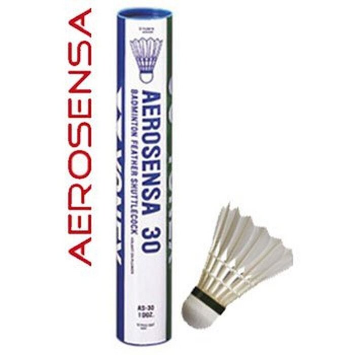 Волан для бадмінтону YONEX AeroSensa-20 Goose Feather (12 шт.) - Швидкий, Червоний