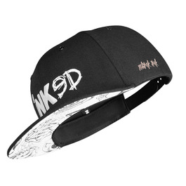 Кепка-снэпбек Nebelkind Inked Black — унісекс бейсболка з прямим козирком, регульований розмір, стильна вулична кепка (Streetwear), чорна