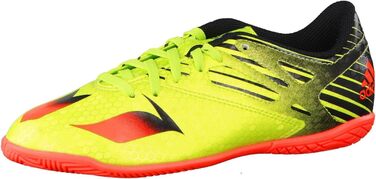 Дитячі футбольні бутси adidas Messi 15.4 Indoor для залу, 28 EU, зелені, Semi Solar Slime, Solar Red, Core Black
