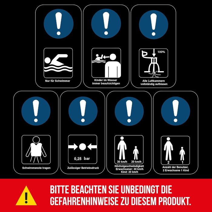 Надувне човен Waterside Hunter-SP 235 | Веслувальне судно з веслами та насосом | Спортивний та рибальський човен