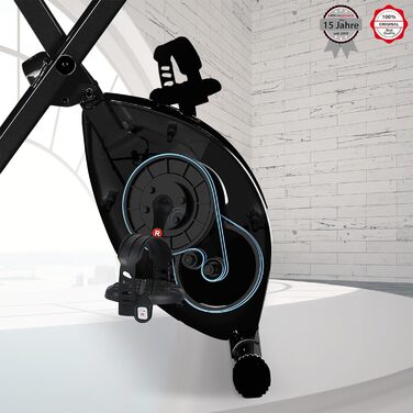 Велотренажер Ultrasport F-Bike/F-Rider Basics, складаний, LCD-дисплей, регульоване навантаження, сенсори пульсу, для дому, для спортсменів і літніх людей