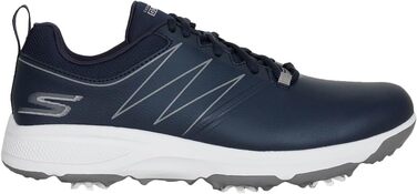 Чоловічі гольф-туфлі Skechers Torque водонепроникні (42.5 EU, темно-синій синтетичний матеріал, сірий кант)