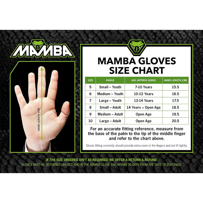 Воротарські рукавички MAMBA з FingerSave, латекс, для футболу, для дорослих та підлітків