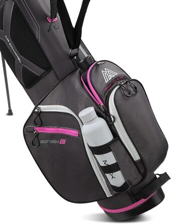 Сумка для гольфу Big Max Heaven 7 G Standbag - Сумка для гри в гольфу (вугільний/фуксія)