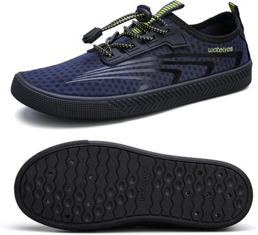 Водні шльопанці/тапочки для плавання та відпочинку на пляжі. Швидка сушка, унісекс, колір блакитний, розмір 38 EU.