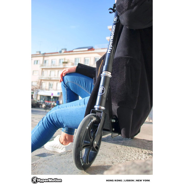 Дитячий трюковий самокат HyperMotion, складний, чорний, 20