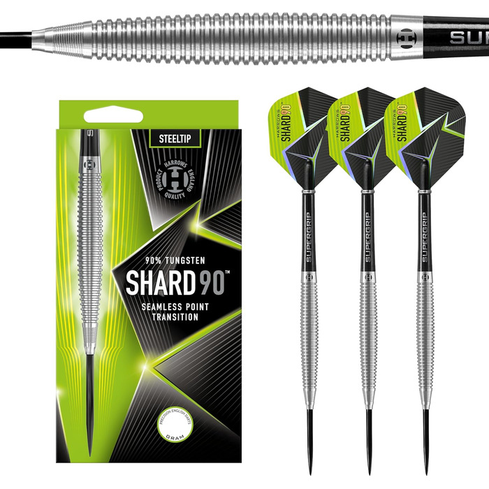 Дротики Harrows Shard 90% вольфрамові сталеві, 23 г