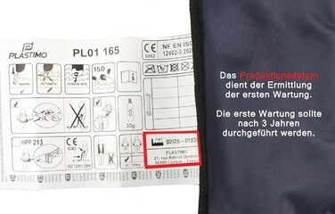 Набір з 2 рятувальних жилетів автоматичних 165N ISO з обплетенням, темно-синій