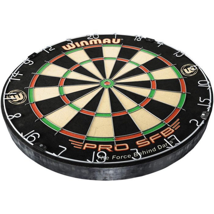 Дартборд Winmau PRO-SFB у комплекті з 2 наборами сталевих дротиків