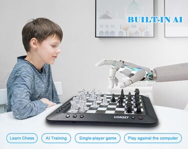 Електронна шахівниця P6 Smart Chess Board з LED, магнітне шахове комп'ютерне поле для дітей і дорослих