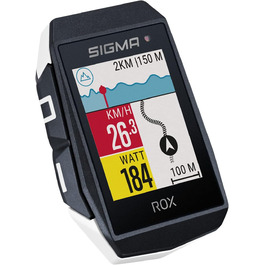 Велокомп'ютер SIGMA Sport ROX 11.1 EVO білий, бездротовий, GPS-навігація, універсальний розмір