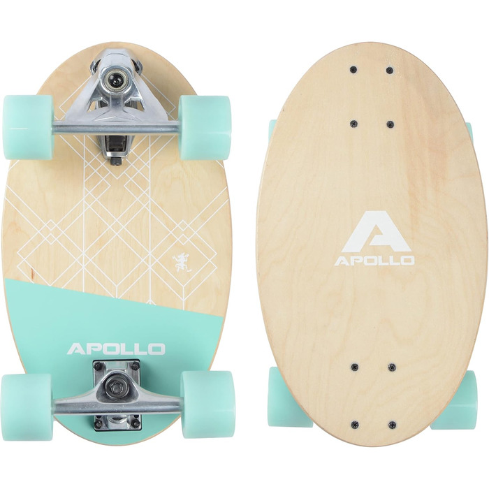 Скейтборд Apollo Barrel Board Savaii – компактний круїзер для міста, міні-лонгборд для дітей і дорослих, ідеальний для початківців, зручний для ком'ютерів