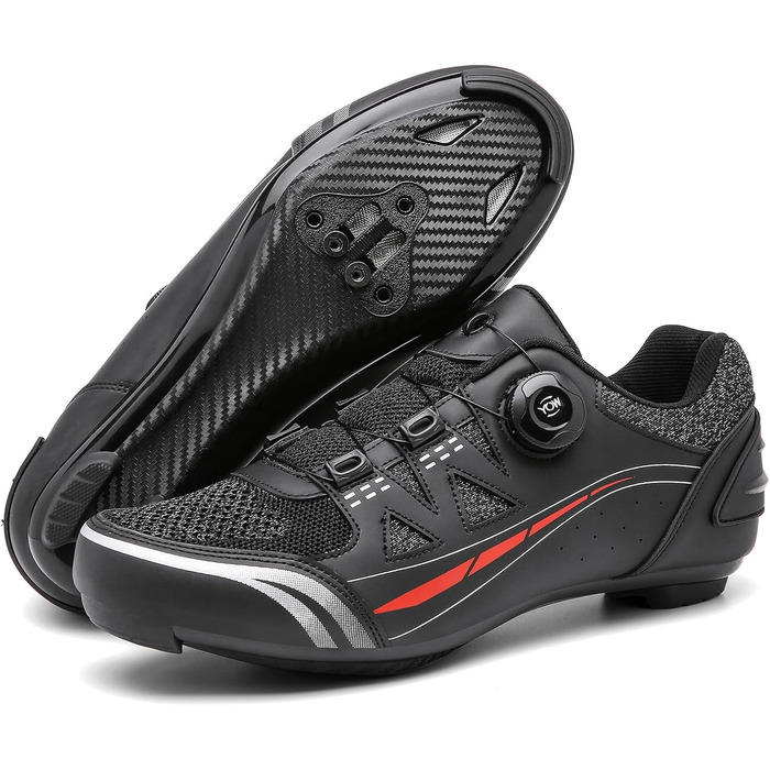 Велосипедні шкарпетки для чоловіків та жінок, шосейні велосипедні шкарпетки, сумісні з педалями Look SPD SPD-SL Delta Lock, велосипедні шкарпетки для їзди на велосипеді, чорні 48 EU