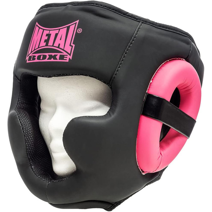 Шолом для боксу METAL BOXE, чорний, захисний шолом для боксерів