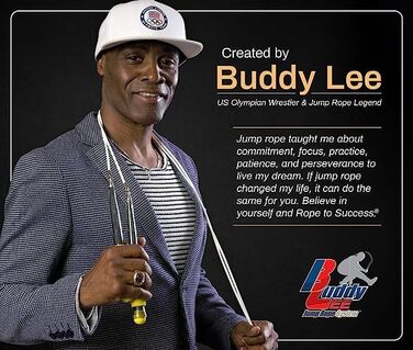 Buddy Lee Rope Master – Патентоване скакалка з обертовим шарніром для фітнесу та кросфіту