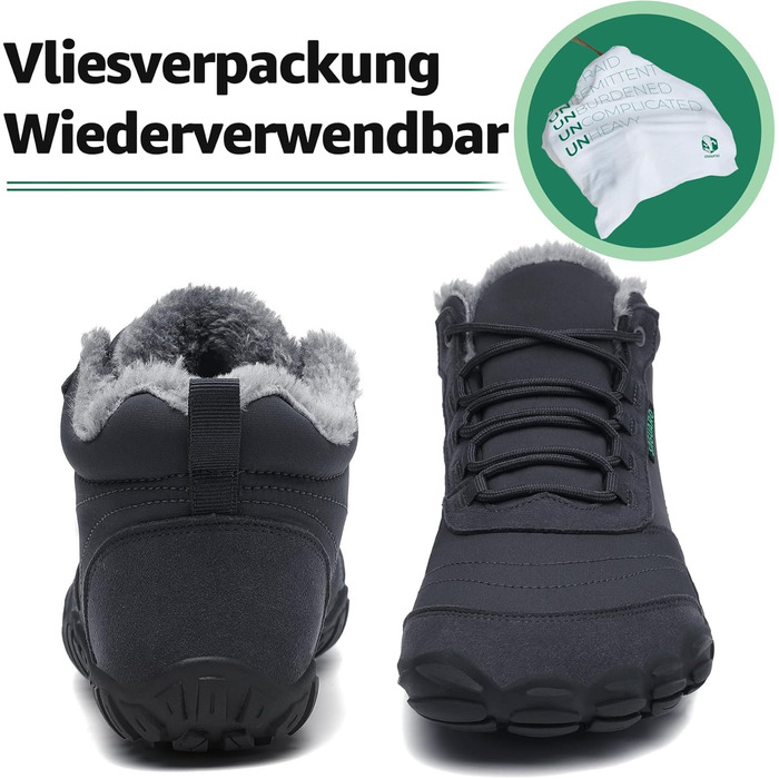 Зимові шкарпетки-тапки Sagaro для жінок та чоловіків, утеплені, розмір EU 36-48, колір: темно-сірий