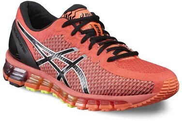 Кросівки жіночі ASICS Gel-Quantum 360 39 EU помаранчеві, чорні, срібні - для бігу