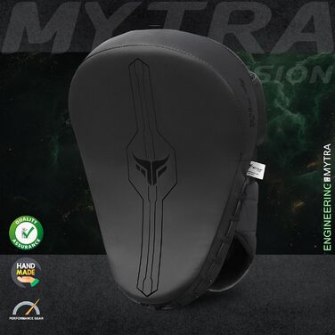Рукавиці для боксу Mytra Fusion Box Pratzen Gebogen - чорні, для MMA, муай-тай, карате, кікбоксингу