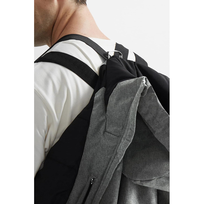 GEYSE чоловіча зимова куртка для сноубордингу та хайкінгу. Водонепроникна вітрозахисна куртка з інтегрованою системою підвіски та капюшоном. Колір: Areegrün (структурований сірий на чорному). Розмір: M