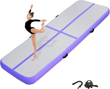 Надувна гімнастична матка для фітнесу, йоги та тренувань - 20 см, 2/3/4/5/6 м