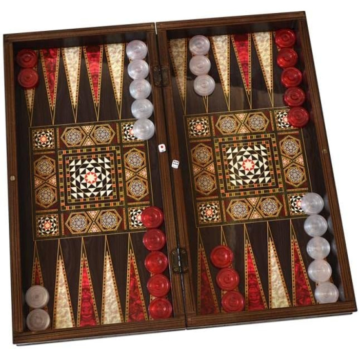 Настільна гра нарди KS Games Elegance, велика дошка з МДФ 50,5x25,5x8 см, для 2 гравців від 8 років