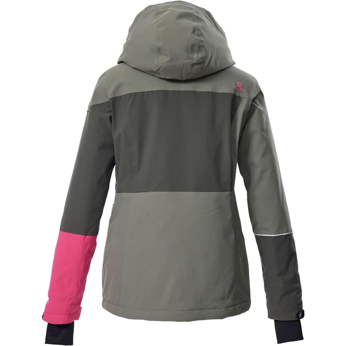 Жіночий гірськолижний костюм Killtec 2 частини - водовідштовхуючий, PFC-free, сірий/рожевий, розмір 38