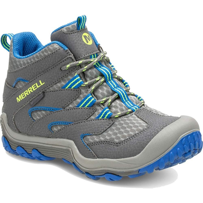 Дитячі черевики Merrell Chameleon 7 Access Mid WTRPF, унісекс, сірий/блакитний, розмір 1 Little Kid