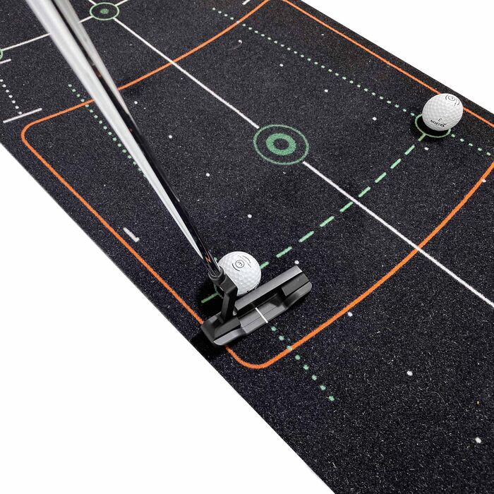 Килимок для гольфу WELLPUTT 4 м чорний, тренувальний