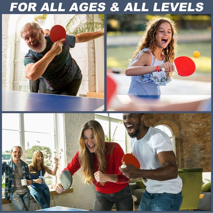 Набір для настільного тенісу S3: ракетки, м'ячі, сітка. Підходить для дітей, початківців, сімей та професіоналів