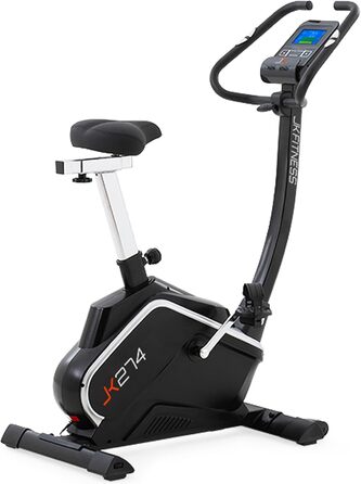 Електротренажер JK FITNESS JK 274 з маховиком 12 кг, 16 рівнів опору, сумісність з Zwift та Kinomap, LCD-дисплей, регульоване сидіння