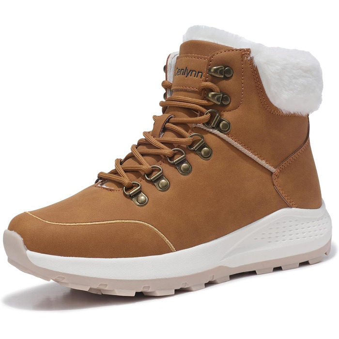 Жіночі зимові черевики: утеплені снігоступи, трекінгові черевики для хайкінгу (жовті, 38 EU)