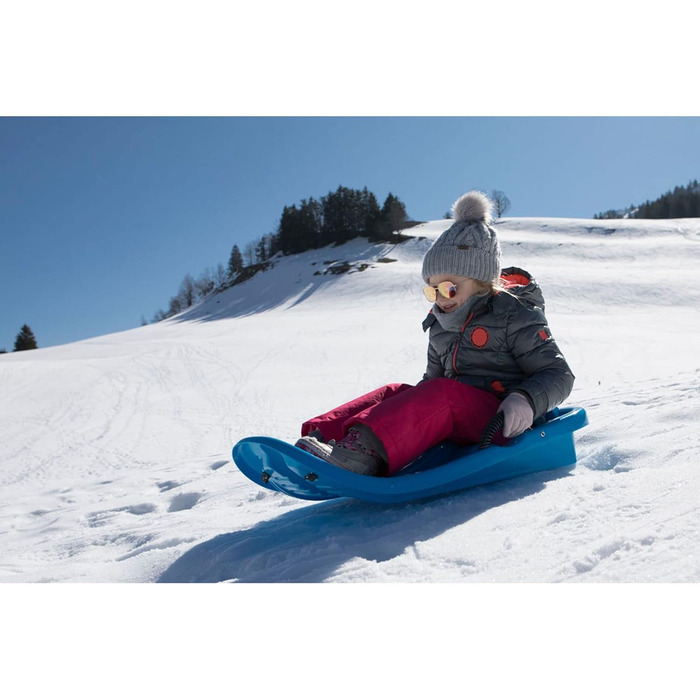 Санки пластикові KHW Snow Bird De Luxe, льодовий синій, для дітей