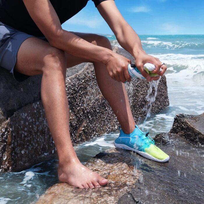 Взуття для плавання та водних видів спорту WateLves: чоловіче та жіноче, для серфінгу, дайвінгу, гімнастики, фітнесу. Розміри 40 EU. Кольори: блакитний, жовтий