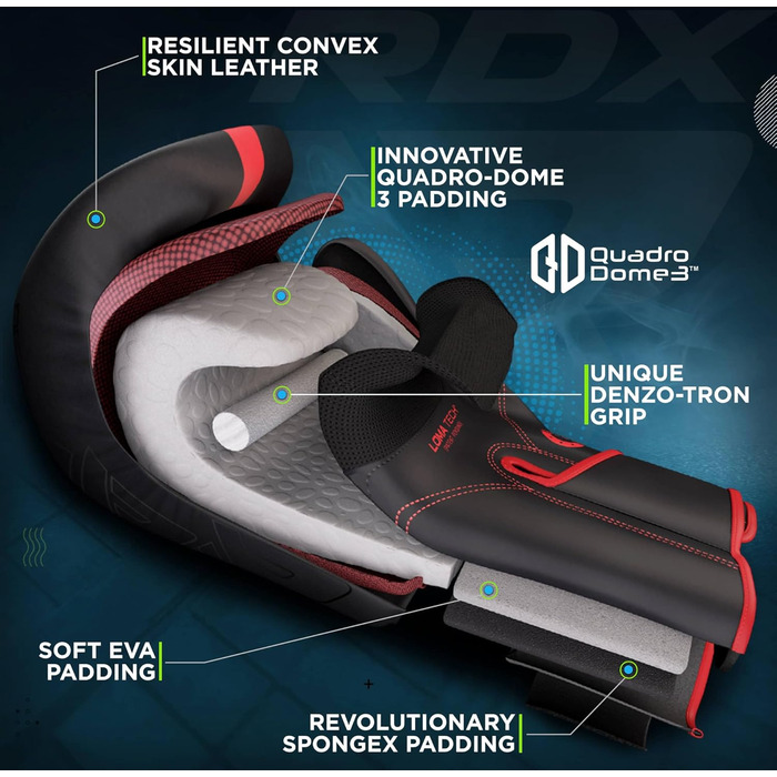 Боксерські рукавички RDX для дітей Maya Hide, 8oz (червоні) - Муай Тай, Кікбоксинг, MMA, бокс