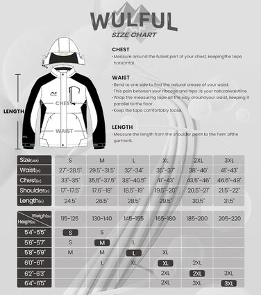 Жіноча водонепроникна куртка WULFUL для сноубордингу та катання на лижах, зимова куртка з відстібаною капюшоном, білий та чорний колір