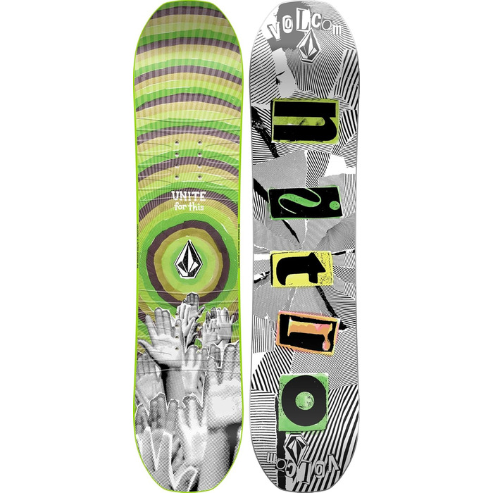 Дитяча сноуборд-дошка Nitro Ripper X Volcom 2023, універсальна, для фрістайлу, твин-тип, мультиколір