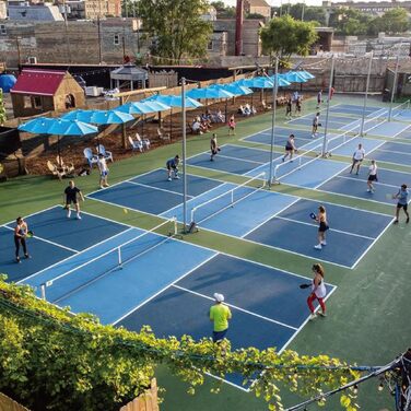 Мережа для піклболу THUNDERBAY портативна, стандартного розміру, антипровисання, стабільний металевий каркас та міцне PE-покриття