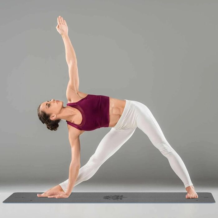 Килимок для йоги Enssy, складаний, компактний, 173x61 см, 0,4 см, з сумкою, легкий дизайн для пілатесу (PU-Lotus Centerline2)