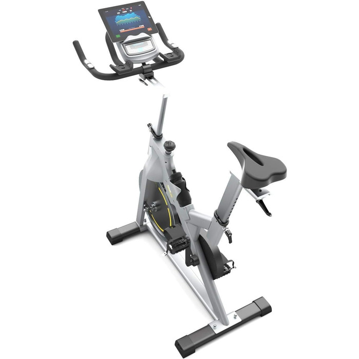 Велотренажер Bluefin Fitness Tour SP для дому, Bluetooth, з додатком Kinomap, чорний/сріблястий
