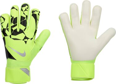Воротарські рукавички Nike Match для дорослих, унісекс, футбольні, розмір 7, жовті/чорні/сріблясті