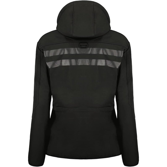 Жіноча мембранна куртка Softshell Geographical Norway для спорту та активного відпочинку, водонепроникна outdoor-куртка (XL, чорно-помаранчева)