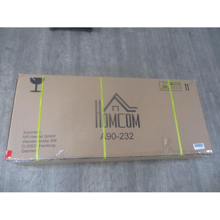 Горизонтальний велотренажер HOMCOM з LCD-дисплеєм, 8-рівневий магнітний опір, для дому, до 110 кг, метал+ABS, 121,5-136x62,5x98 см
