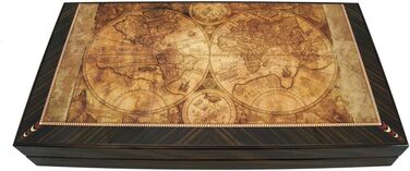 Настільна гра нарди дерев'яні PrimoLiving Deluxe Globe XL 41x41,5 см