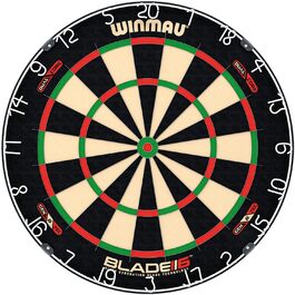 Дартборд WINMAU Blade 6 Dual Core, професійний, класичний, сизалевий