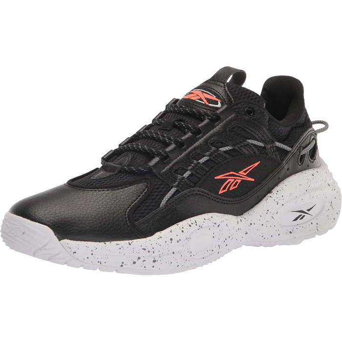 Баскетбольне взуття Reebok Unisex Lösung Mitte (36/38.5 EU, Чорний, Білий, Помаранчевий)