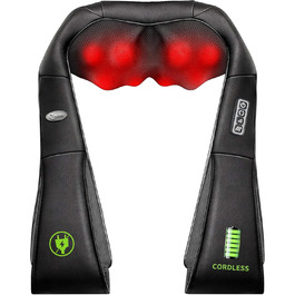 Масажер для шиї та спини Cotsoco, бездротовий, з підігрівом, 3D масаж, для жінок та чоловіків