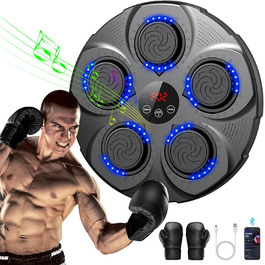 Електронна музична скринька ADSAQOP з LED-підсвічуванням для дітей та дорослих, Bluetooth, настінний монтаж, професійне тренувальне обладнання